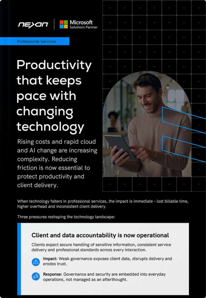 Nexon Infographics - Professional Services - Productivity that keeps pace with changing technology
