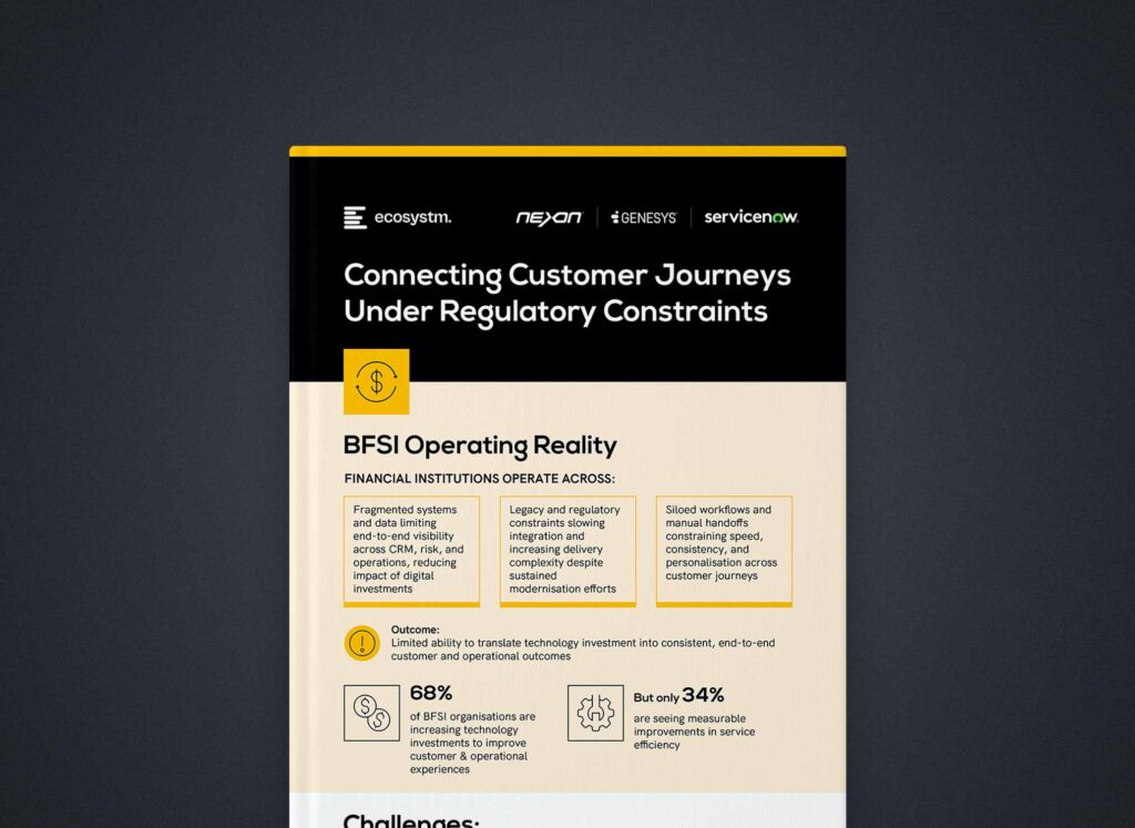 Nexon Infographics – Connecting customer journeys under regulatory constraints