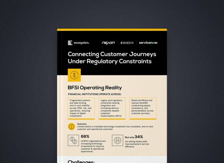 Nexon Infographics – Connecting customer journeys under regulatory constraints