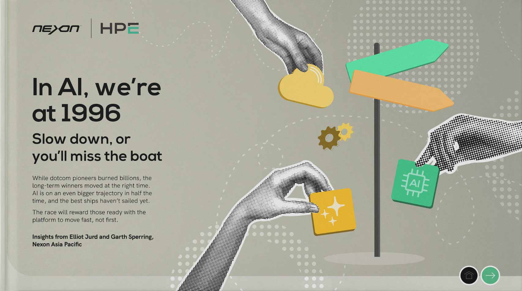 Nexon whitepaper - In AI, we’re at 1996. Slow down, or you’ll miss the boat.