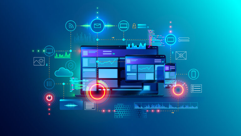 Website, app design development. Technology software, code. Programming, ui, ux concept