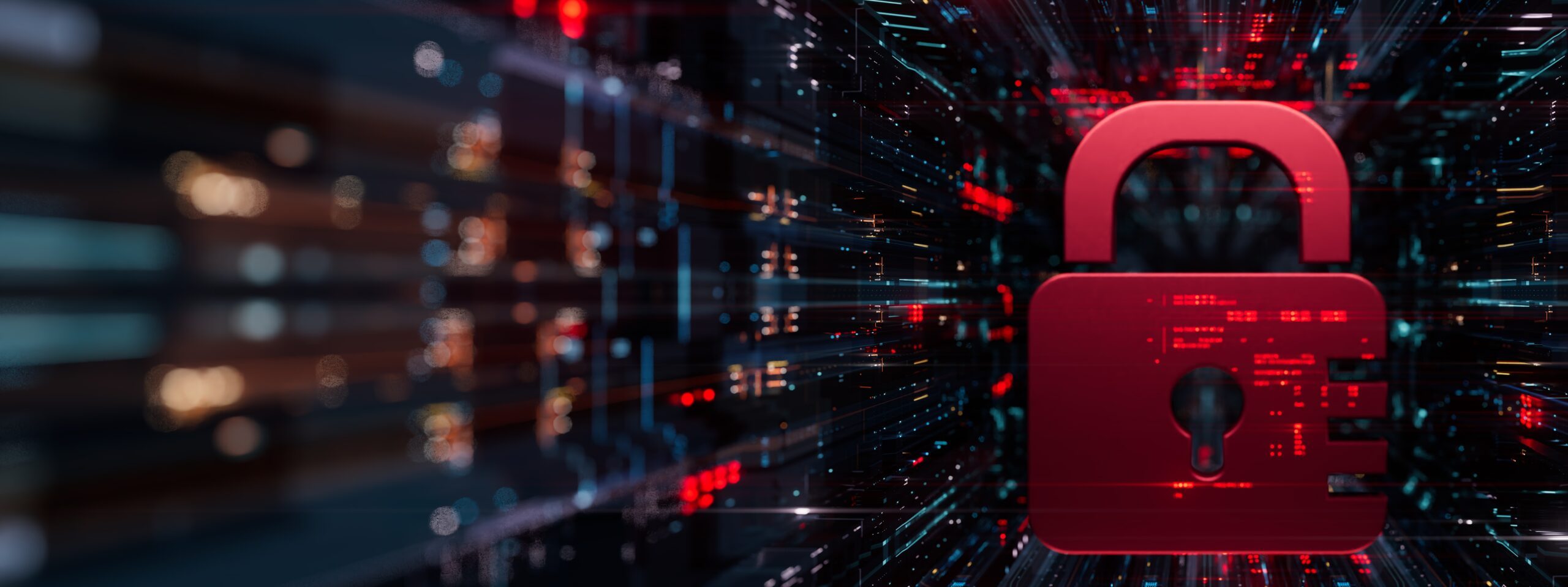 Cyber Security Ransomware Email Phishing Encrypted Technology, Digital Information Protected Secured