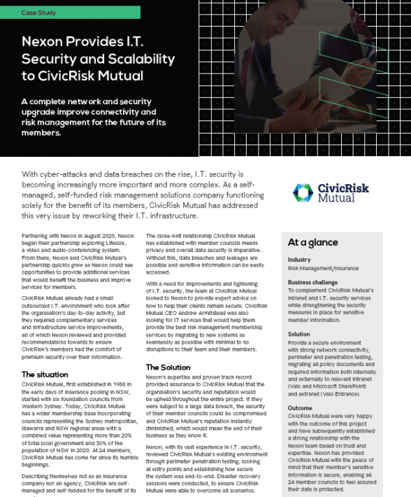 CivicRisk Mutual case study page 1